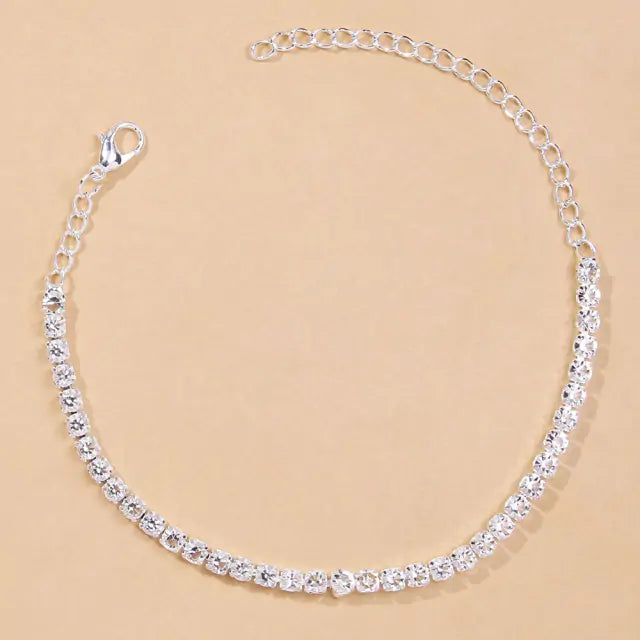 Rhinestone Luxury Womens Anklet