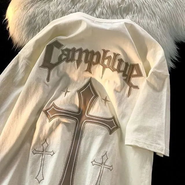 Campblue Cotton T-Shirt