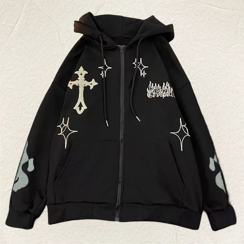 Embroidered Cross Flame Jacket netstar®