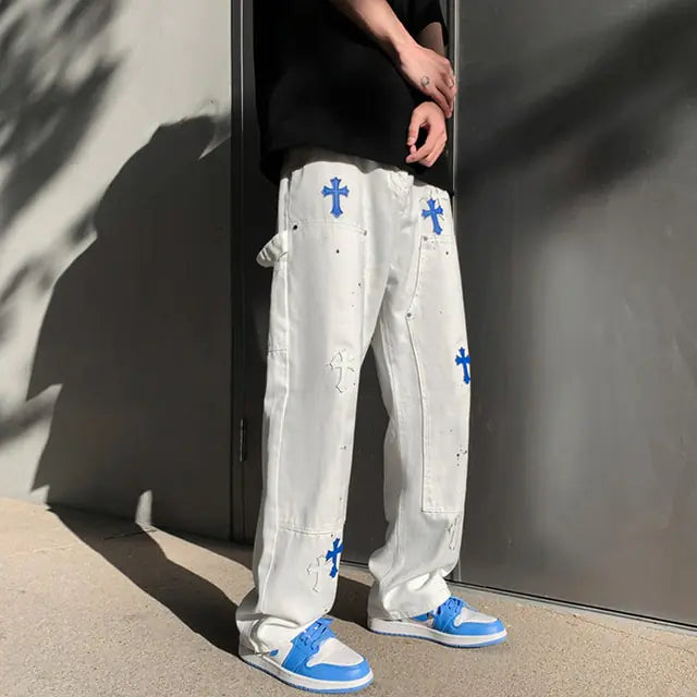 Streetwear Embroidery Baggy Jeans Solus™