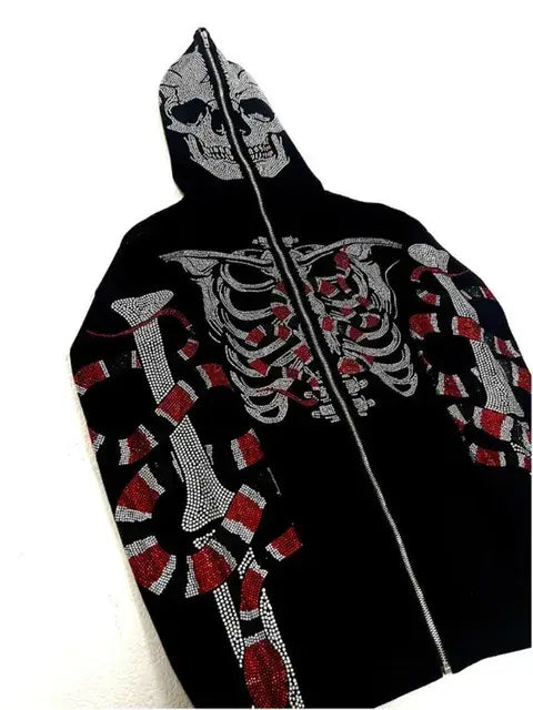 Skeleton Print Zip Up netstar®