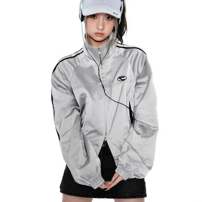 Futuristic Punk Zip-Up Jacket