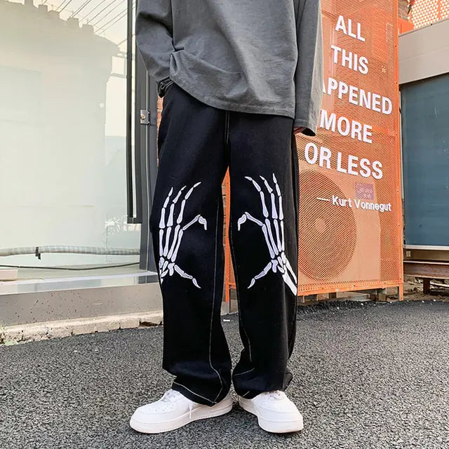 Streetwear Embroidery Baggy Jeans Solus™