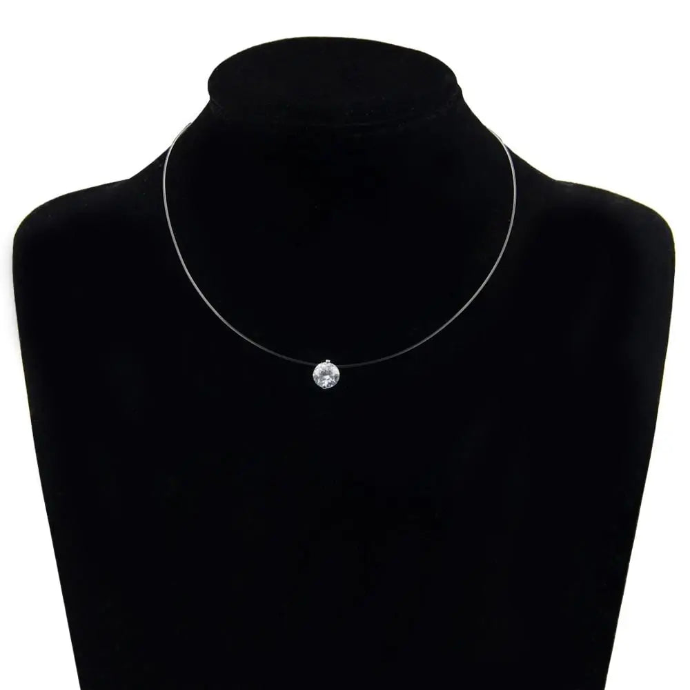 Luxury Single Diamond Necklace
