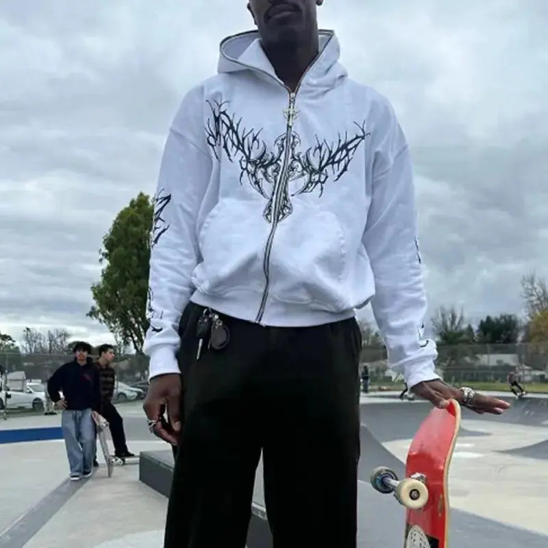 Grunge Y2k Quality Zip-Ups