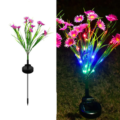 Solar Garden Lights LED Flower Outdoor Decor