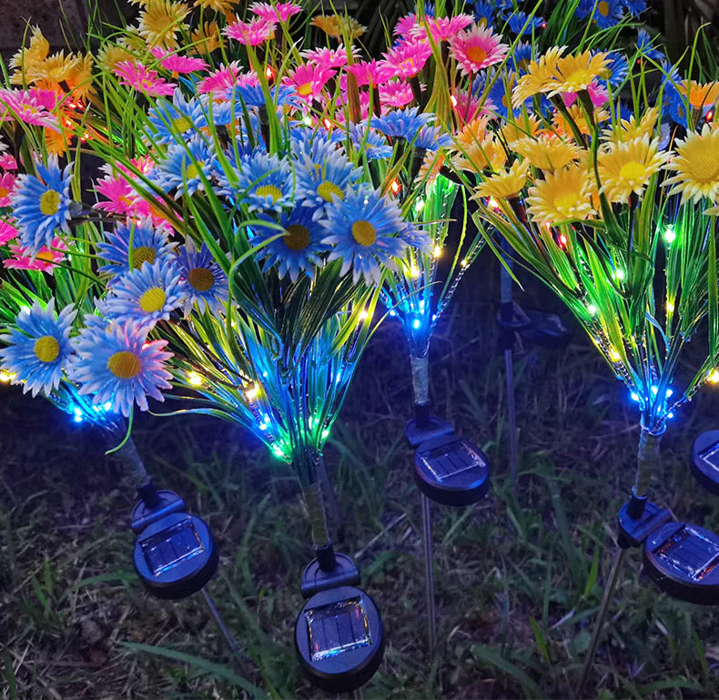 Solar Garden Lights LED Flower Outdoor Decor