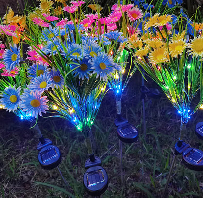Solar Garden Lights LED Flower Outdoor Decor