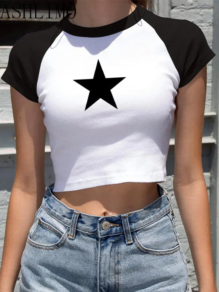 Star Y2K Crop Top