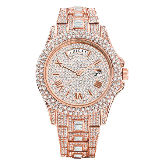 Rhinestone Luxury Watch (New)