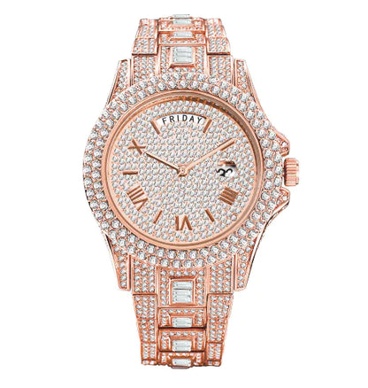 Rhinestone Luxury Watch (New)