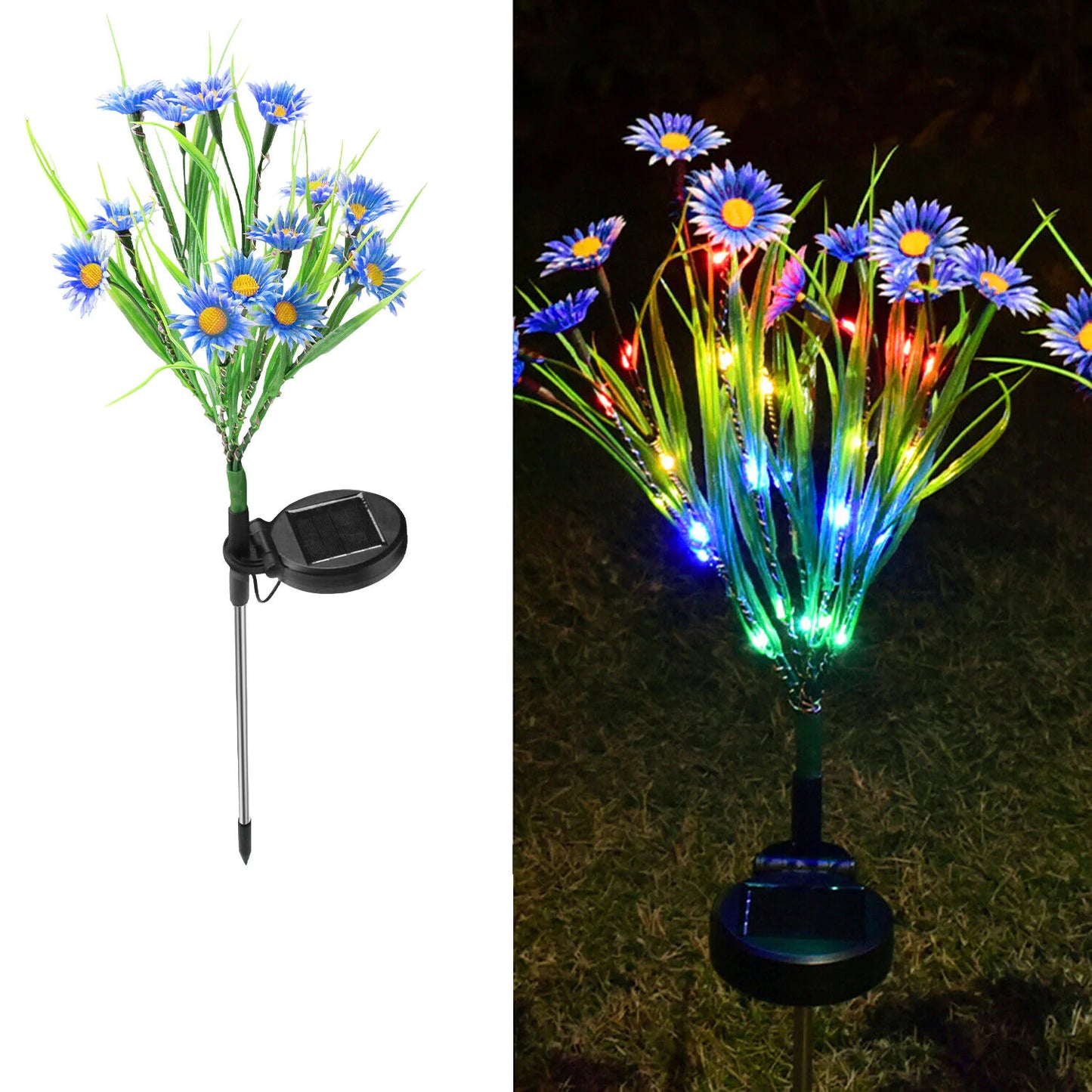 Solar Garden Lights LED Flower Outdoor Decor
