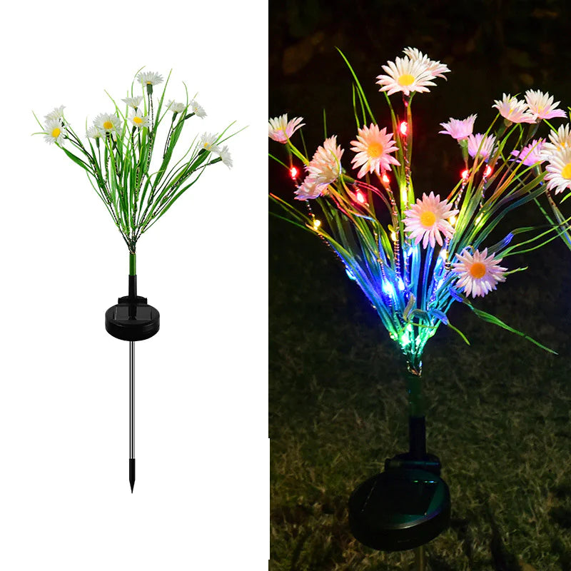 Solar Garden Lights LED Flower Outdoor Decor
