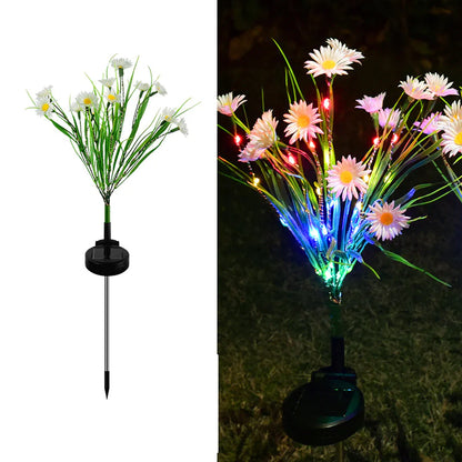 Solar Garden Lights LED Flower Outdoor Decor