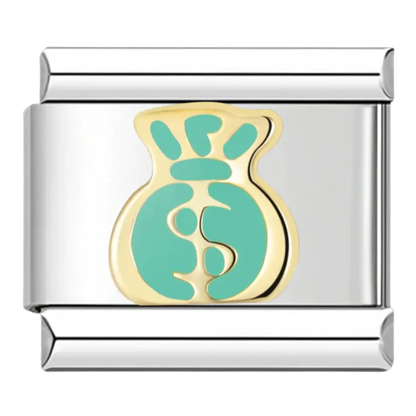 Moneybag Charm Stainless Steel