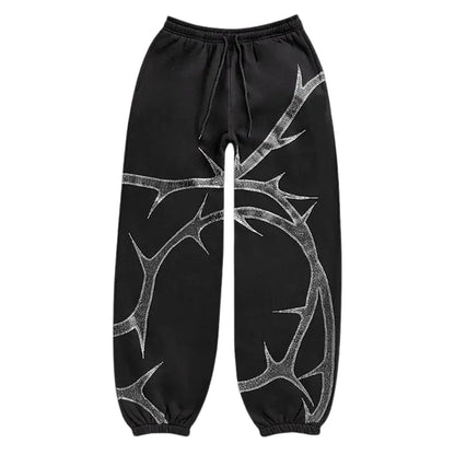 Styled Barbed Wire Y2K Sweatpants
