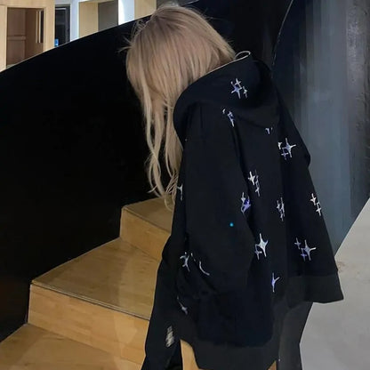 Sparkle Star Zip-up Jacket