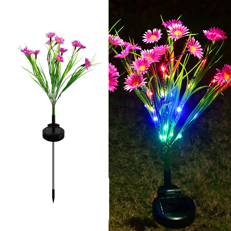 Solar Garden Lights LED Flower Outdoor Decor
