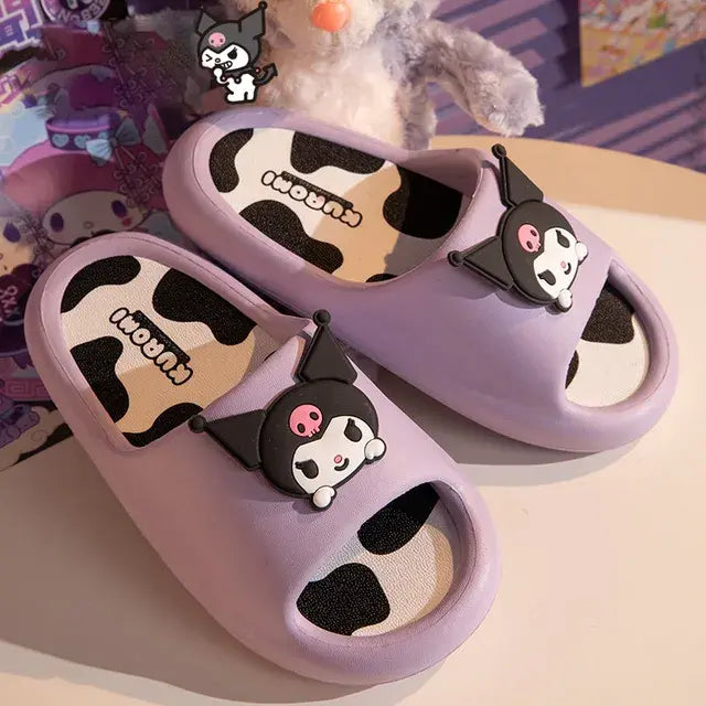 Hello Kitty Fuzzy Slippers