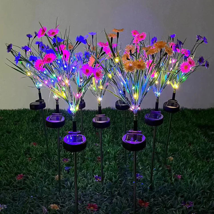 Solar Garden Lights LED Flower Outdoor Decor