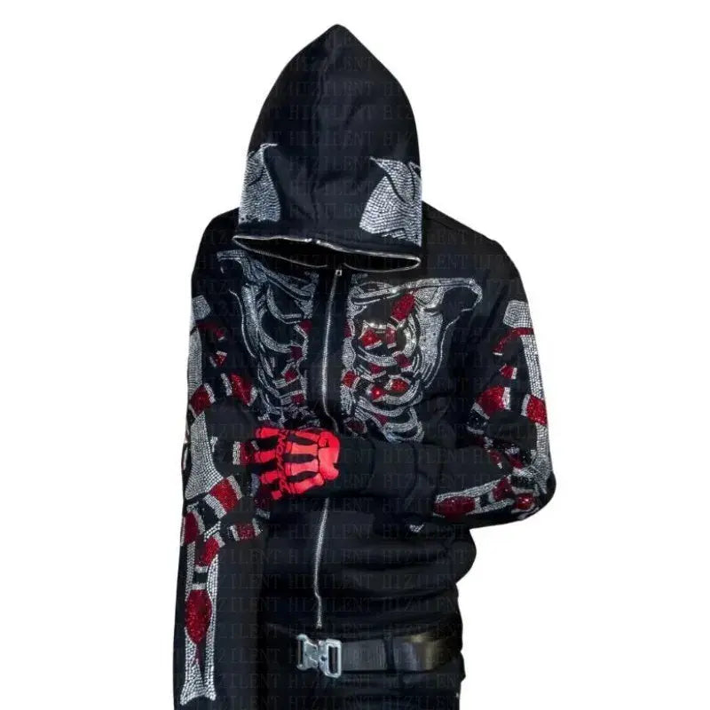 Skeleton Print Zip Up netstar®