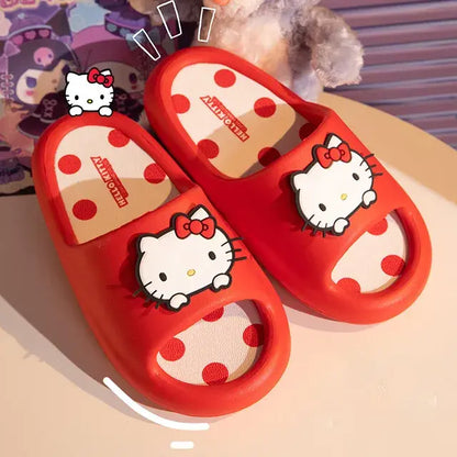 Hello Kitty Fuzzy Slippers