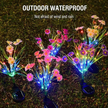 Solar Garden Lights LED Flower Outdoor Decor