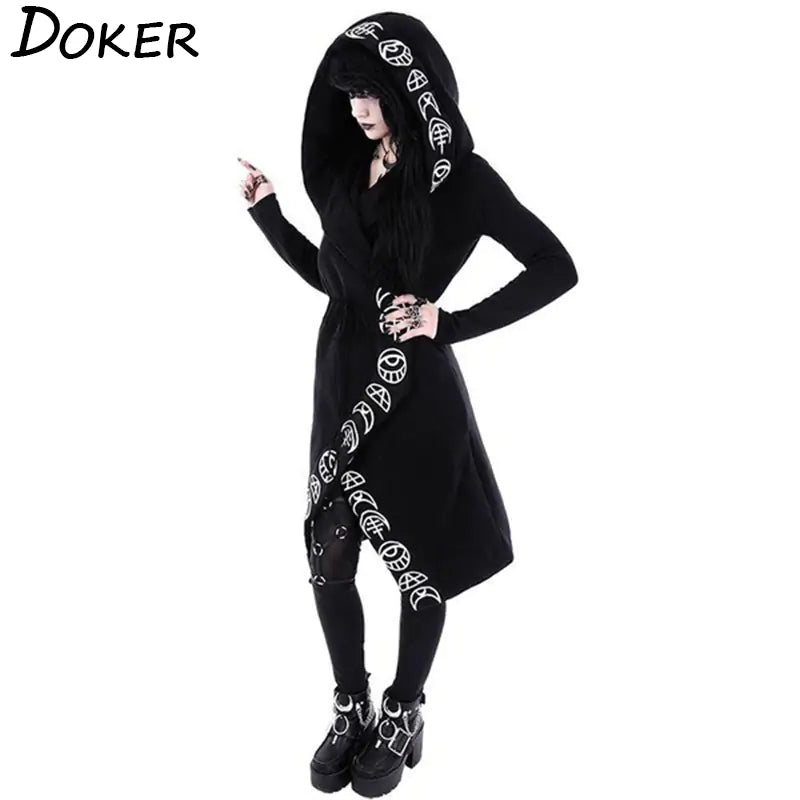 Gothic Long  Hoodie