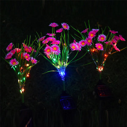 Solar Garden Lights LED Flower Outdoor Decor