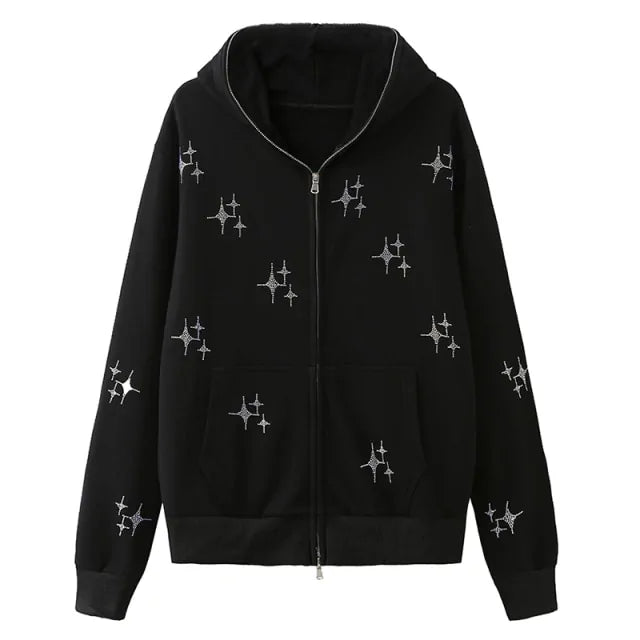 Sparkle Star Zip-up Jacket