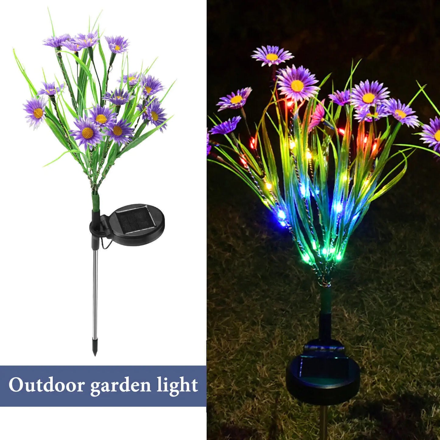 Solar Garden Lights LED Flower Outdoor Decor