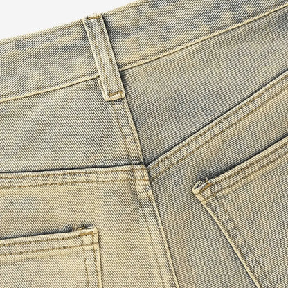 Flame Embroidered Jeans