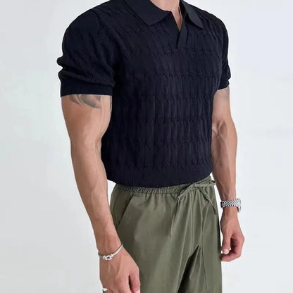 Textured Luxury Polo Shirt