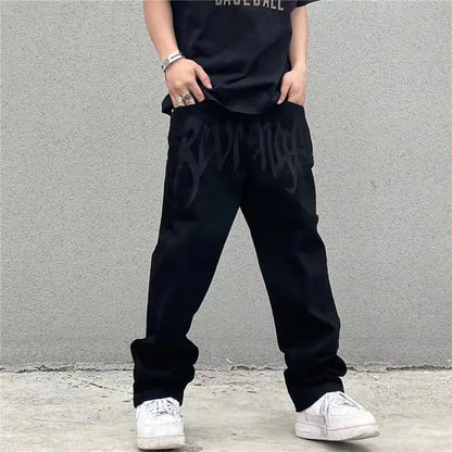 Streetwear Embroidery Baggy Jeans Solus™