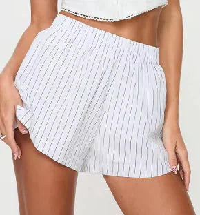 Stripe Y2K Shorts for Women