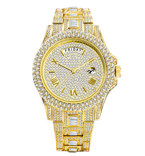 Rhinestone Luxury Watch (New)