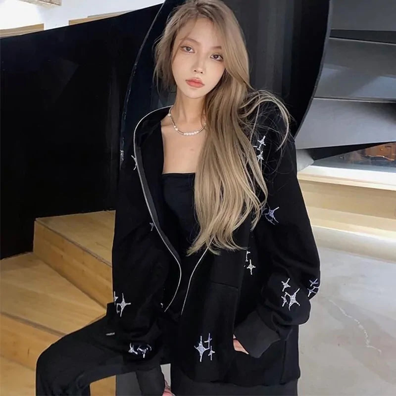 Sparkle Star Zip-up Jacket