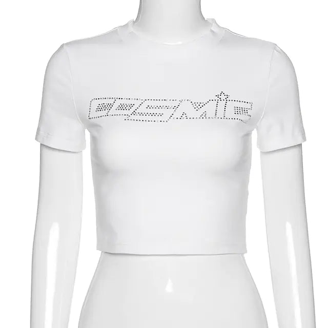 Rhinestone Spider Print Crop Top + More Solus™