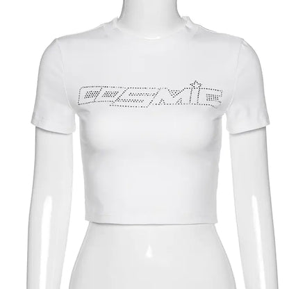 Rhinestone Spider Print Crop Top + More Solus™