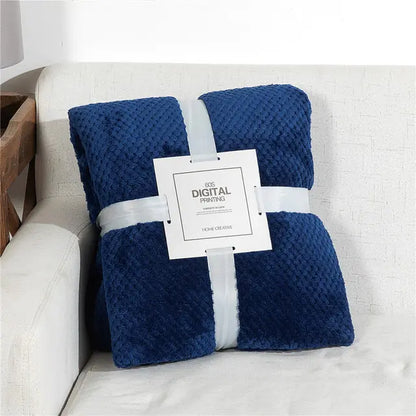 Fluffy Plaid Winter Bed Blankets Supplier