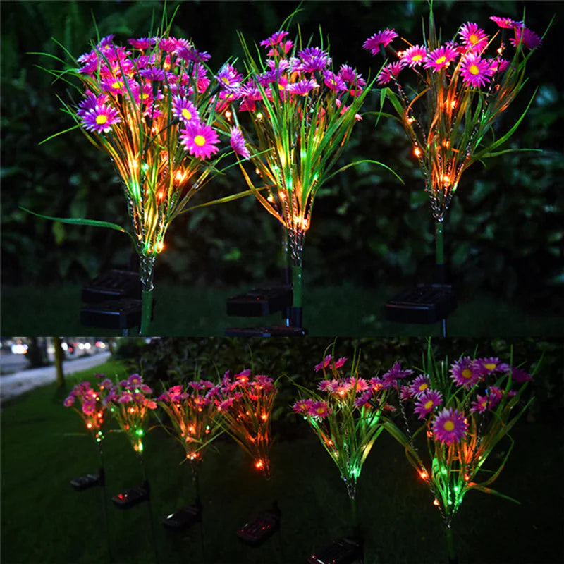 Solar Garden Lights LED Flower Outdoor Decor