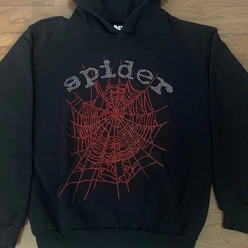 Spider Rhinestone Hoodie