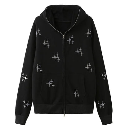 Sparkle Star Zip-up Jacket
