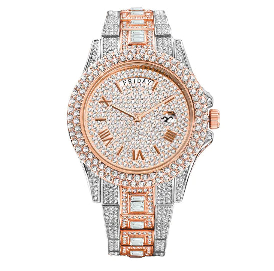 Rhinestone Luxury Watch (New)