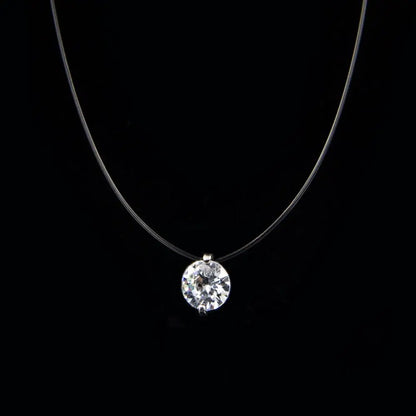 Luxury Single Diamond Necklace