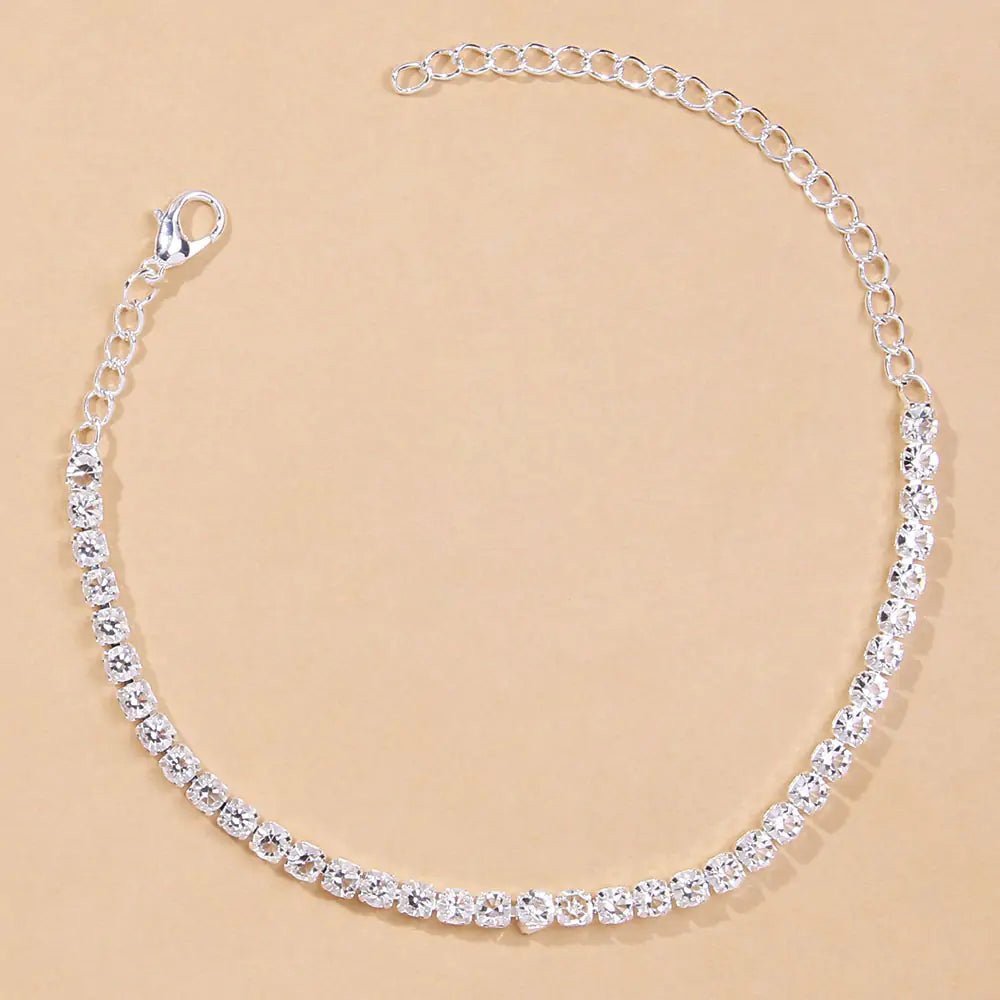 Rhinestone Luxury Womens Anklet