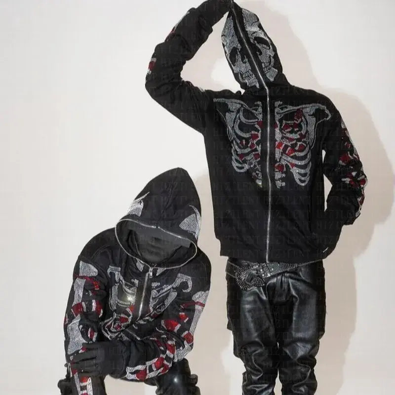 Skeleton Print Zip Up netstar®