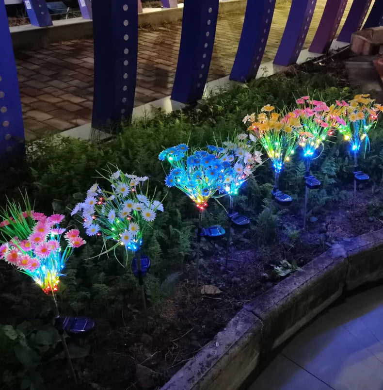 Solar Garden Lights LED Flower Outdoor Decor