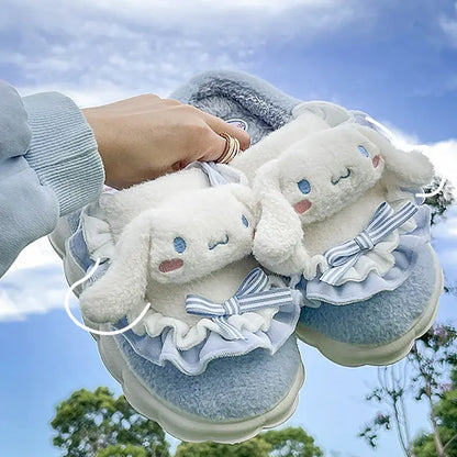 Hello Kitty Fuzzy Slippers
