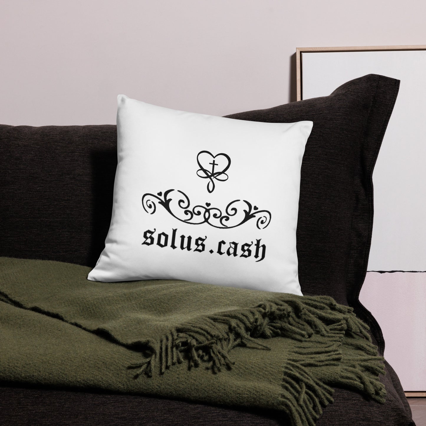 Solus Cash x Chrome Heart Pillow